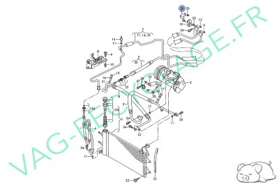 Support tuyaux de climatisation 6Q0816811A pour Volkswagen Polo 4 Polo 5 Fox - Image 4