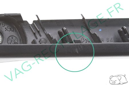 Cache poignée porte intérieure arrière gauche 6Q4867179K pour Polo 4 9N 9N3 - Image 2