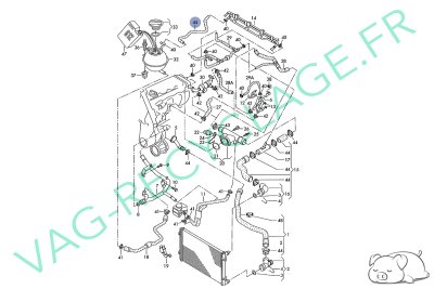 Durite liquide de refroidissement 6Q0121447AM Polo 4 9N3 Fox 1.4 TDI - Image 4