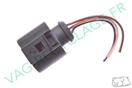 Fiche faisceau 3 pôles 1J0973703 pour Audi Seat Volkswagen Skoda - Image 1