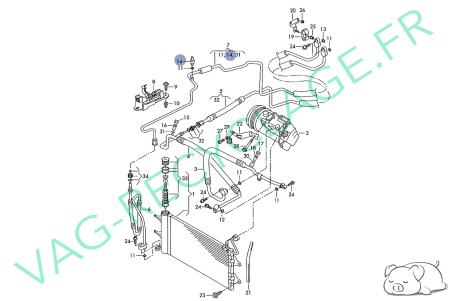 Capteur pression climatisation 1J0959126 Polo 4 Golf 5 Touareg Transporter T5 - Image 6