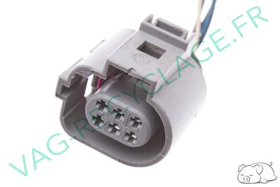 Prise vanne EGR 6 pôles 1J0973713G pour Audi Seat Skoda Volkswagen - Image 5