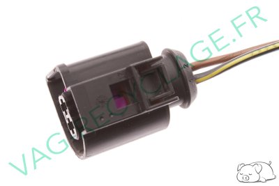 Connecteur fiche 2 broches 4D0971992 Volkswagen Audi Seat Skoda - Image 1