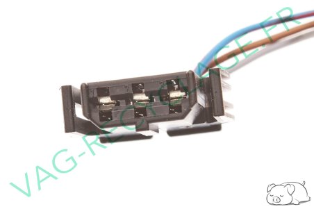 Fiche plate 3 pôles noire 893971633 pour Volkswagen Seat Skoda Audi - Image 3