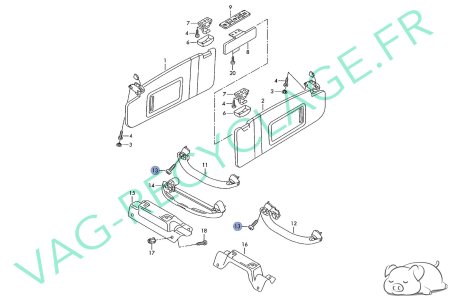 Vis poignée maintient 4.8x32 N10657001 Fox Golf 6 NewBeetleTransporter Polo 4 - Image 3
