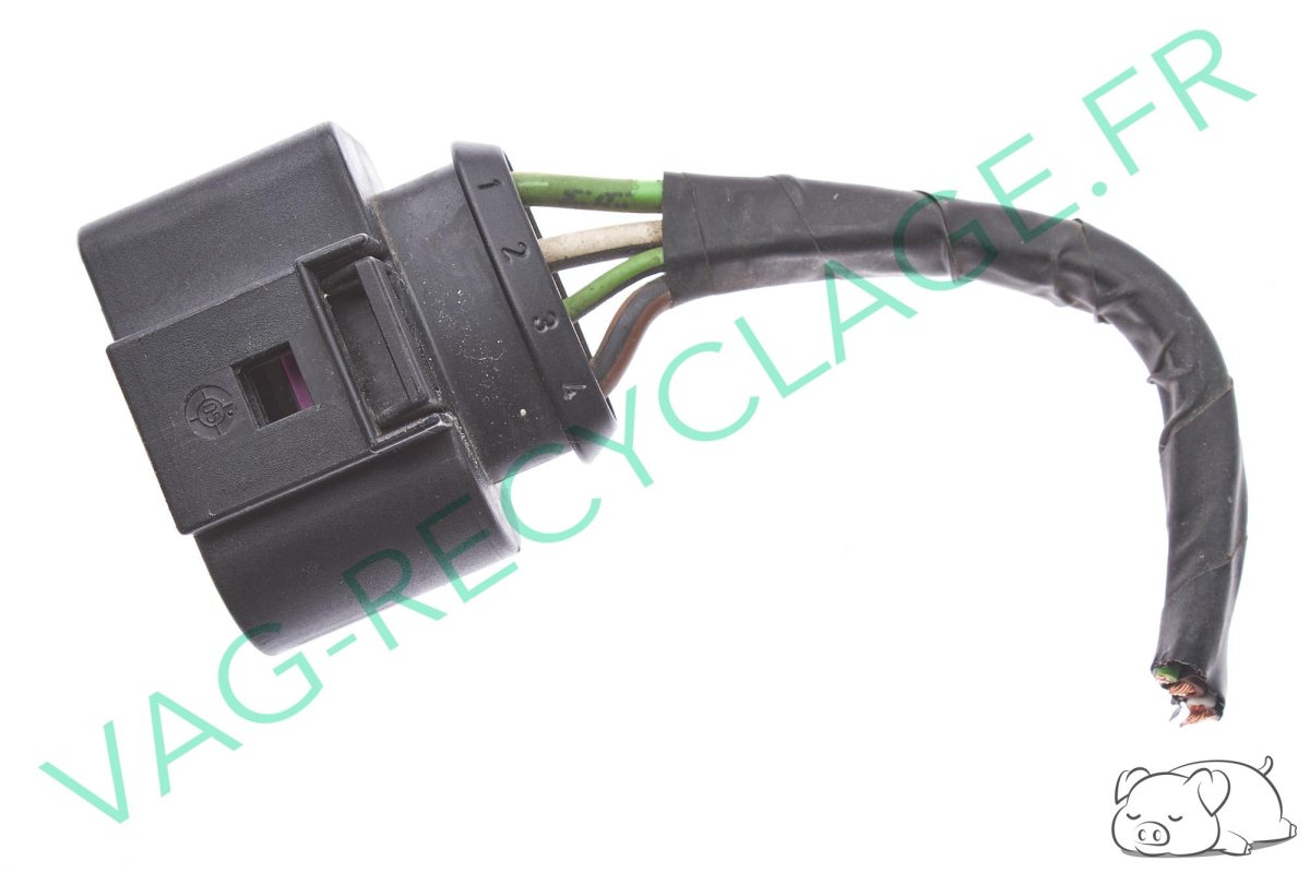 Fiche faisceau 4 pôles 1J0973724 pour Audi Seat Volkswagen Skoda - Image 1