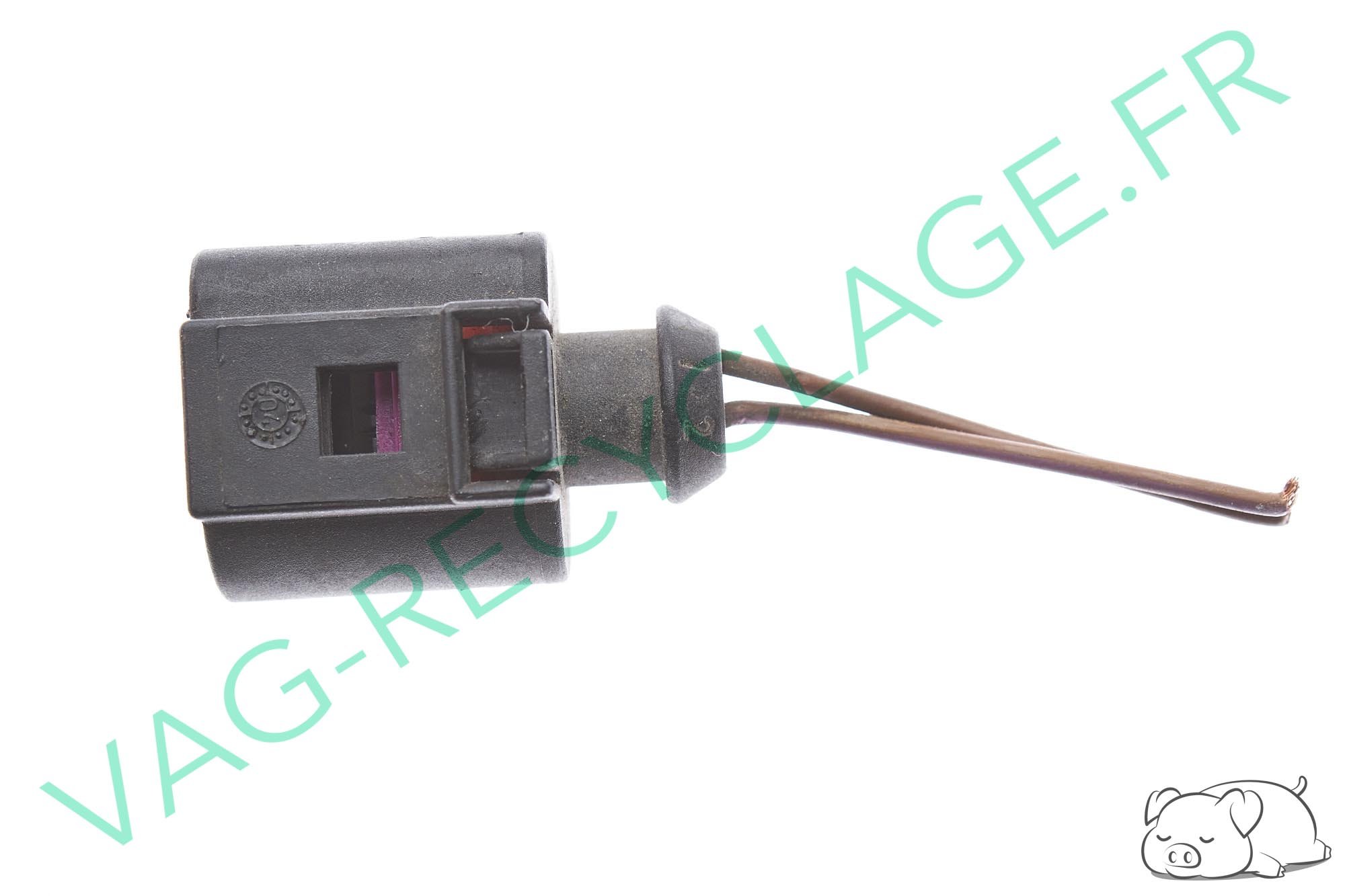 Fiche faisceau 2 pôles 1J0973702 pour Audi Seat Volkswagen Skoda - Image 1