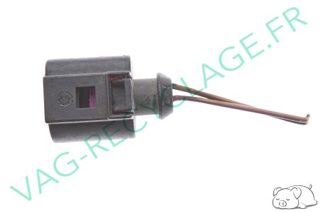 Fiche faisceau 2 pôles 1J0973702 pour Audi Seat Volkswagen Skoda - Image 1
