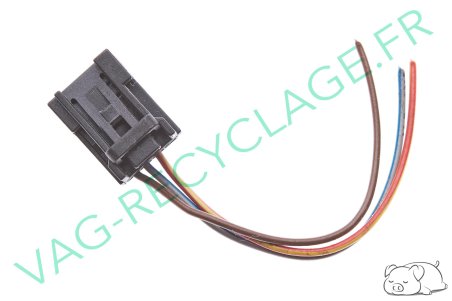 Fiche faisceau 4 pôles 8E0973754 divers modèles Audi Seat Skoda Volkswagen - Image 1