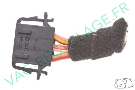 Boitier fiche plate 3 pôles 1J0972753 pour divers Audi Seat Skoda Volkswagen - Image 1