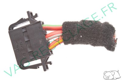 Boitier fiche plate 3 pôles 1J0972753 pour divers Audi Seat Skoda Volkswagen - Image 1