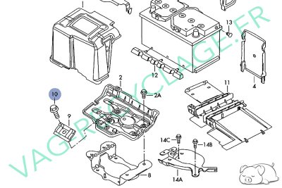Vis fixation de batterie N0197002 pour Audi A3 8L Audi A1 Audi Q3 - Image 3