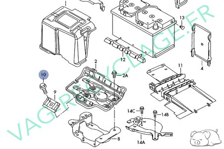 Vis fixation de batterie N0197002 pour Audi A3 8L Audi A1 Audi Q3 - Image 3