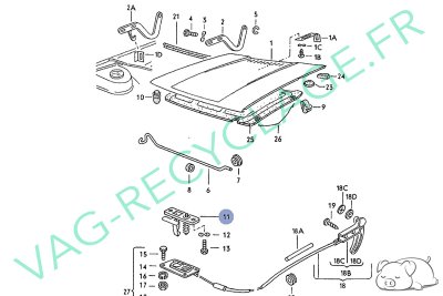 Crochet de fermeture capot 321823507A pour Golf 1 Jetta 1 Passat 1 Scirocco 1 - Image 7