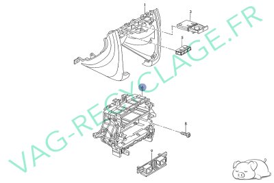Support autoradio et climatisation 8L0858005 pour Audi A3 8L Phase 2 - Image 8