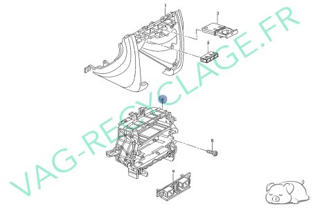 Support autoradio et climatisation 8L0858005 pour Audi A3 8L Phase 2 - Image 8