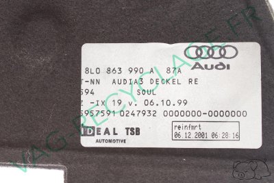 Cache coffre droit 8L0863990A pour Audi A3 8L Phase 2 - Image 5