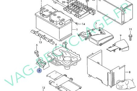 Patte fixation batterie 1J0803219 pour Audi A3 8L Audi A1 Audi Q3 - Image 4