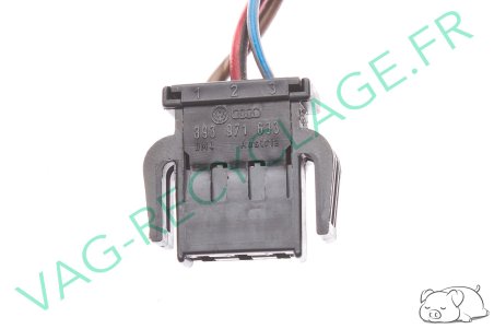 Fiche faisceau 3 pôles 893971633 Audi 80 100 200 Audi A3 A4 A6 A8 Q5 Q7 TT - Image 2