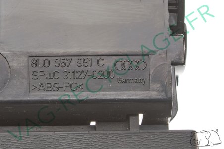 Cendrier avant 8L0857951C pour Audi A3 8L Phase 2 - Image 10