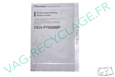 Notice autoradio Pioneer DEH-P7600MP RDS / DAB / CD / MP3 / WMA - Image 1