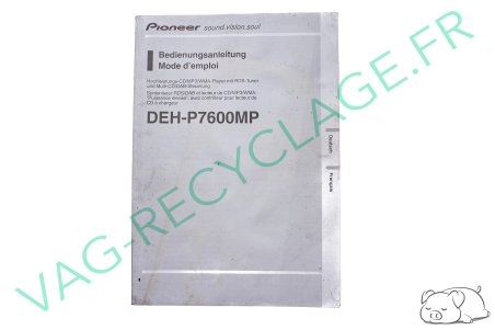 Notice autoradio Pioneer DEH-P7600MP RDS / DAB / CD / MP3 / WMA - Image 1