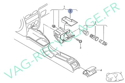 Insert de cendrier avant 8L0857951C pour Audi A3 8L Phase 2 - Image 6