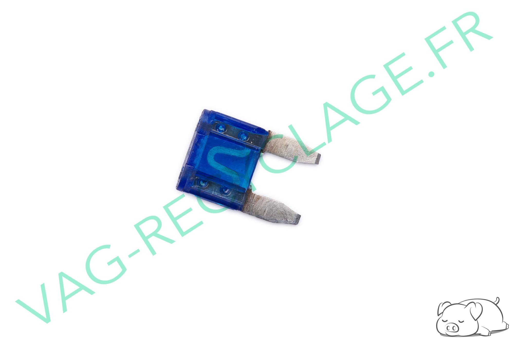 Fusible Mini 15A bleu N10261507 pour Volkswagen Audi Seat Skoda - Image 1