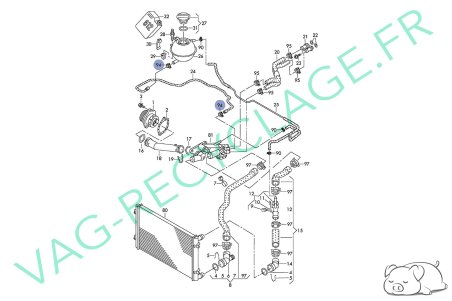 Collier durite de refroidissement 23x12 N90686901 Volkswagen Audi Seat Skoda - Image 4