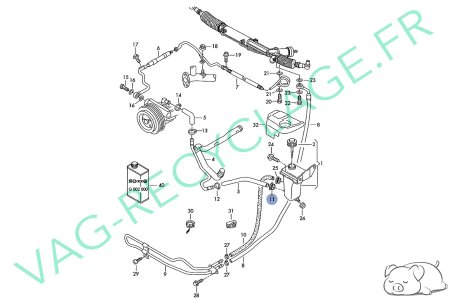 Collier durite de refroidissement 23x12 N90686901 Volkswagen Audi Seat Skoda - Image 5