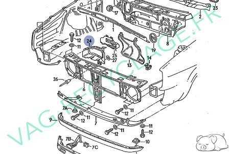 Entrée d'air de phare avant 191805962C pour Golf 2 et Jetta 2 GTI 16V 16S G60 - Image 8