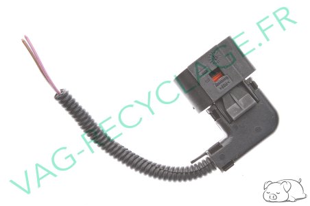 Boitier fiches plates 90° 2 pôles 7M0973202 pour Skoda Seat Audi Volkswagen - Image 2
