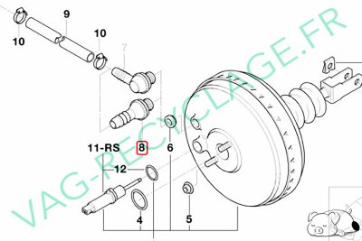 Clapet anti-retour Mastervac pour Bmw Série 3 E36 E46 Bmw Z3 E36 Z4 E85 - Image 1