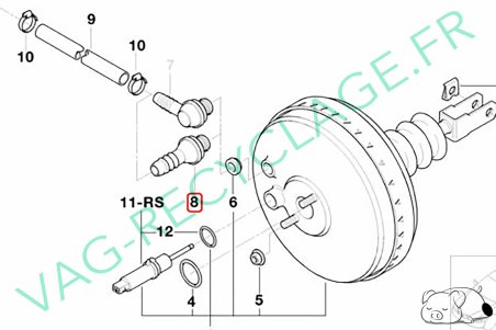 Clapet anti-retour Mastervac pour Bmw Série 3 E36 E46 Bmw Z3 E36 Z4 E85 - Image 2