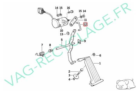 Tringle potentiomètre pédale d'accélérateur pour Bmw E36 E34 E39 E38 - Image 3