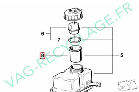 Tube filtre de réservoir de liquide de frein 1120843 Bmw E21 E30 E36 E28 E34 - Image 4