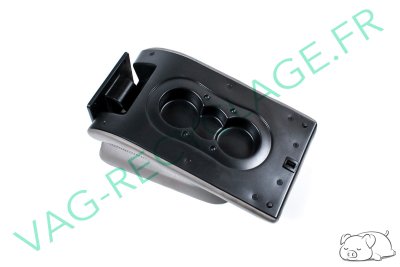 Accoudoir porte gobelet en cuir gris pour MG TF - Image 1