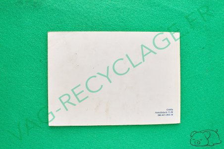 Notice d'utilisation pour Volkswagen Caddy 2 9K 1995 - Image 2