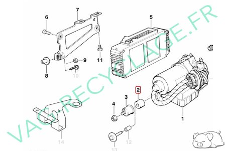 Silentbloc pour bloc ABS 34511150134 Bmw E30 E36 E28 E34 E24 E23 E32 E31 Z1 Z3 - Image 5