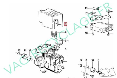 Cache prise bloc ABS 1154833 Bmw E30 316i 318i 320i 323i 324d 325ix 325i M3 - Image 7