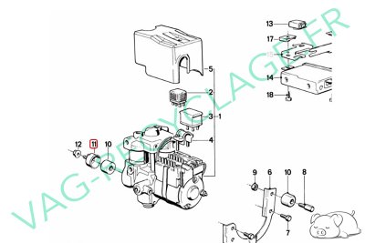 Coupelle silentbloc bloc ABS 1150132 Bmw E30 E36 E28 E34 E24 E23 E32 E31 Z1 Z3 - Image 5