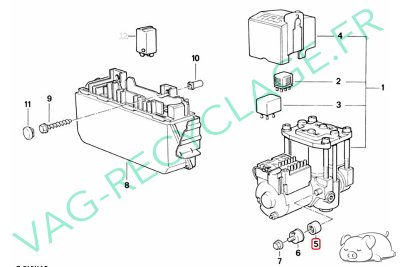 Silentbloc pour bloc ABS 1150134 Bmw E30 E36 E28 E34 E24 E23 E32 E31 Z1 Z3 - Image 6