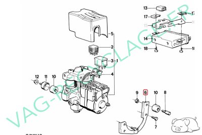 Support de bloc ABS Bosch 1154837 pour Bmw E30 - Image 3
