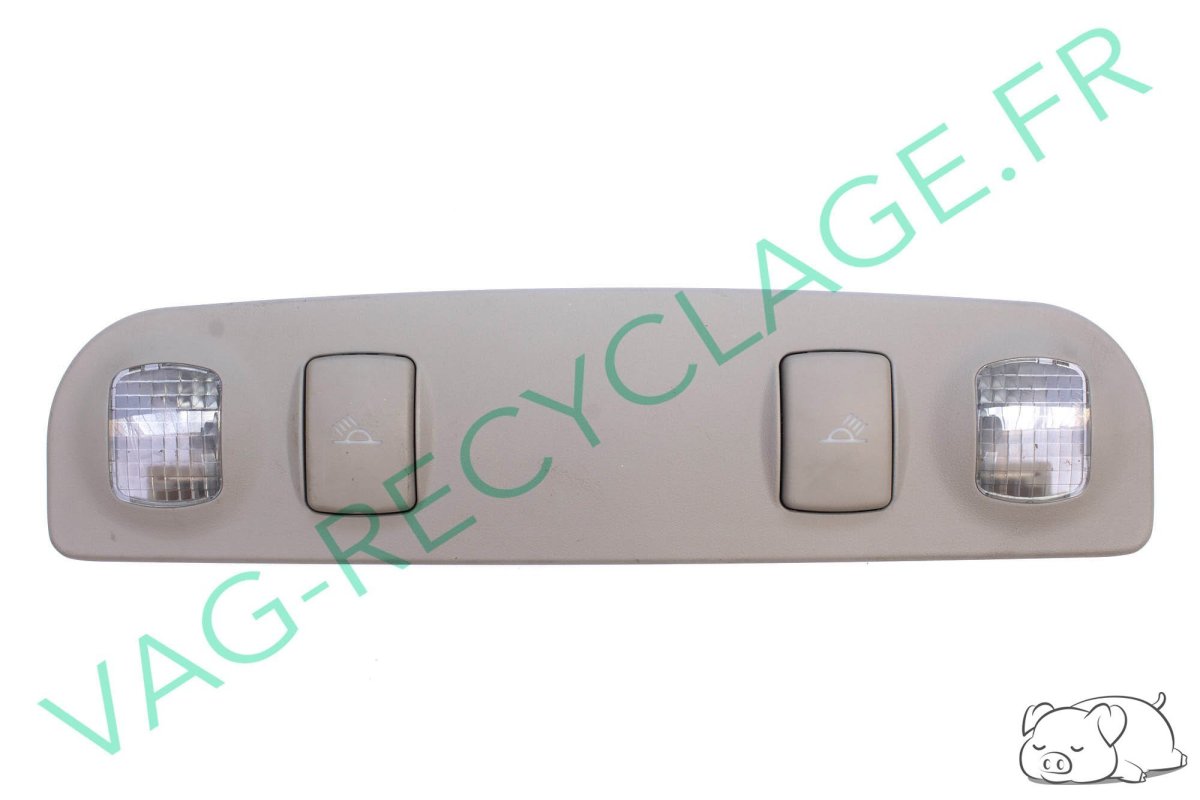 Plafonnier + lampe de lecture gris arrière 8E0947111A Audi A3 8P Audi A4 B6 - Image 1
