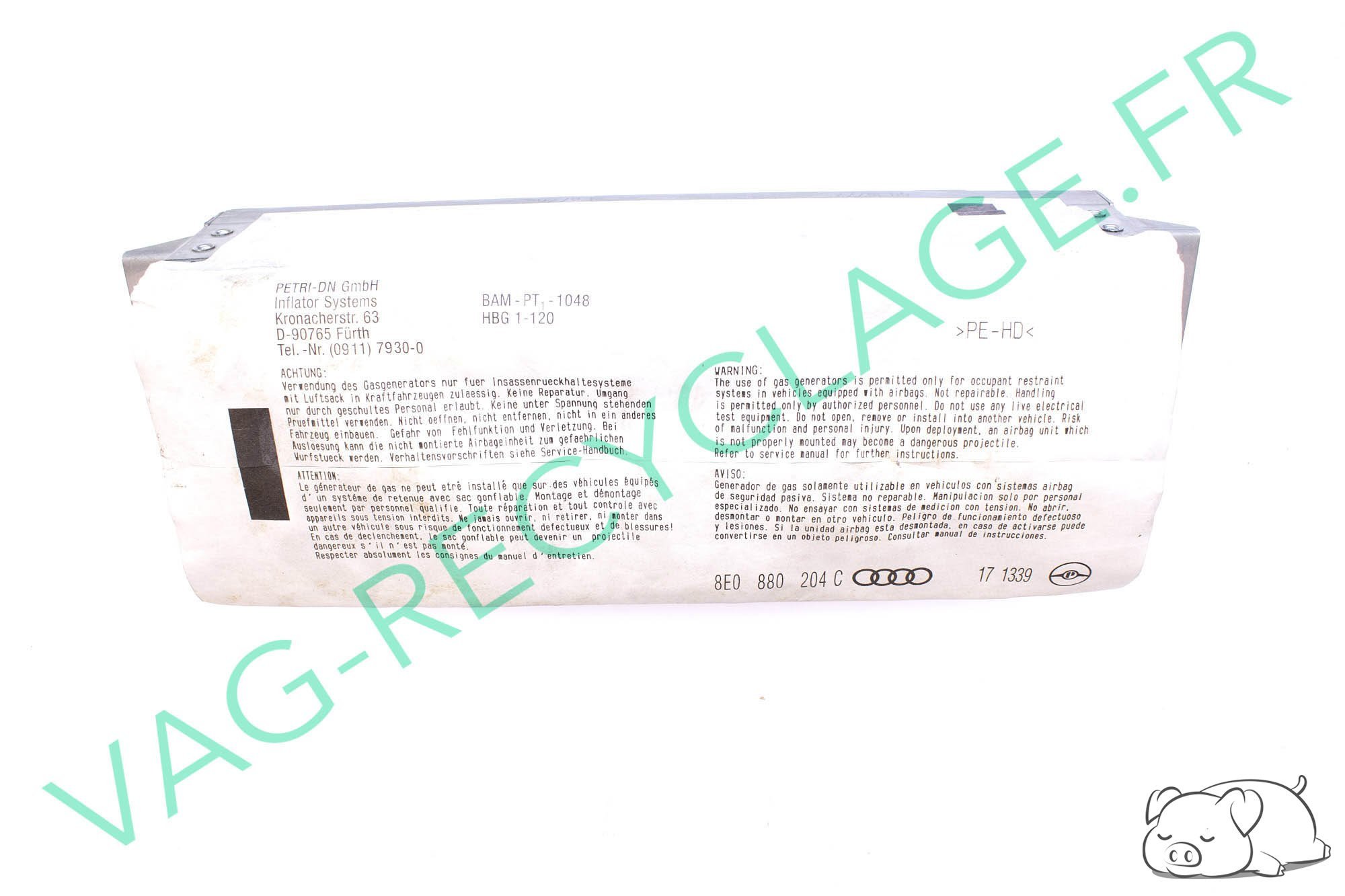 Module airbag passager pour Audi A4 B6 8E0880204C - Image 1