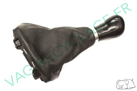 Soufflet de levier de vitesse et pommeau cuir 8L0863279B Audi A3 8L - Image 1