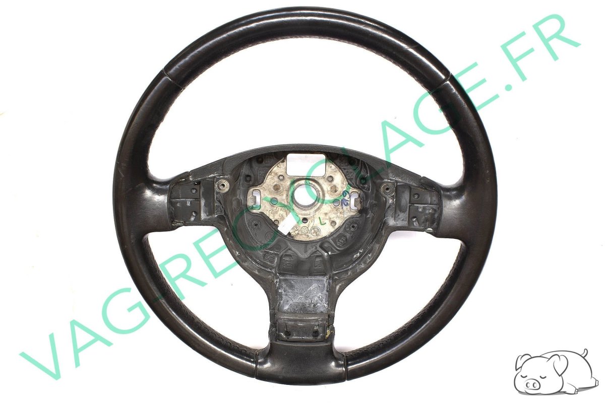 Volant de direction multifonction cuir 3 branches 3C0419091L pour Jetta 5 - Image 1