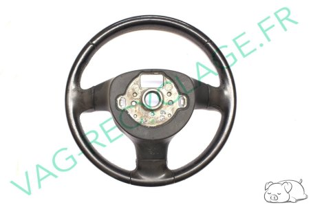 Volant de direction multifonction cuir 3 branches 3C0419091L pour Jetta 5 - Image 2